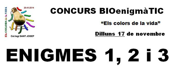 CONCURS BIOenigmàTIC - Enigmes 1-2-3